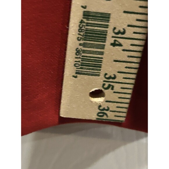 Ann Taylor LOFT Red Pleated Sleeveless Cocktail Party Dress Sz 4 Missing Button - Picture 7 of 12